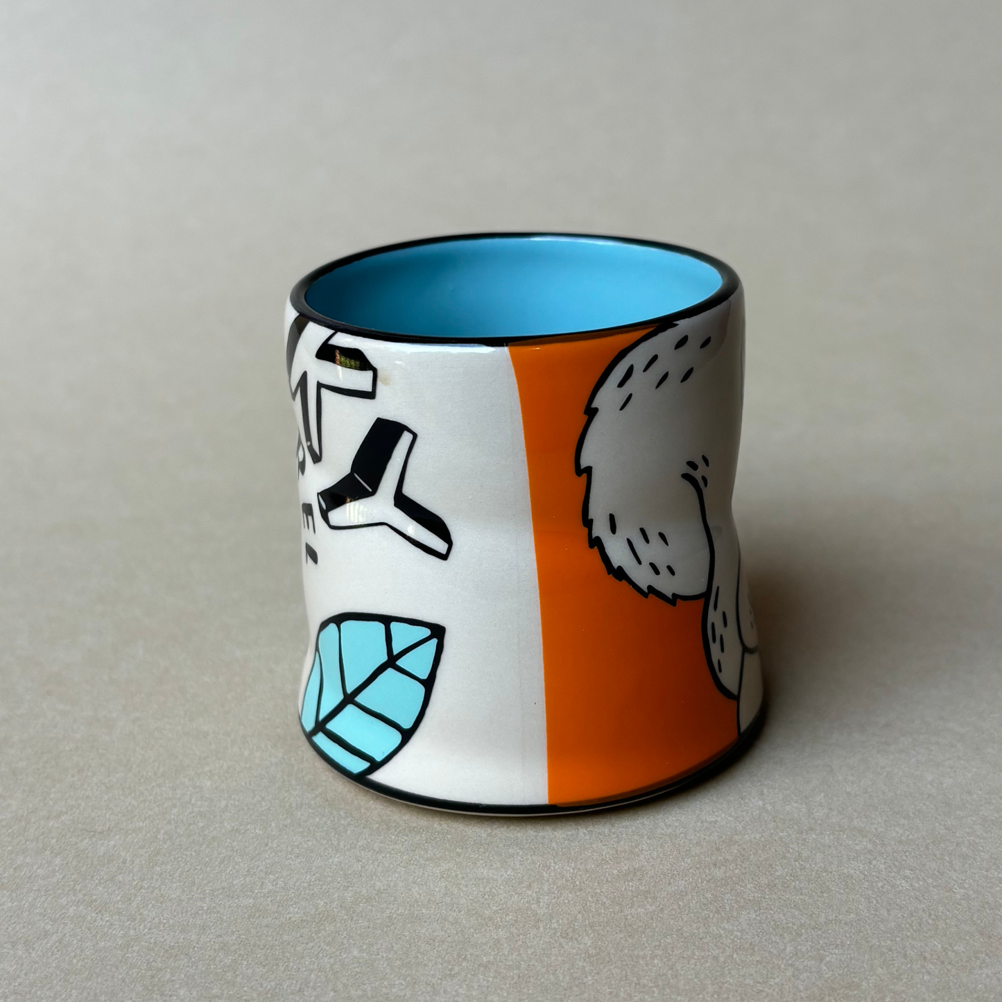 Lucky Squirrel Cup - Medium Orange