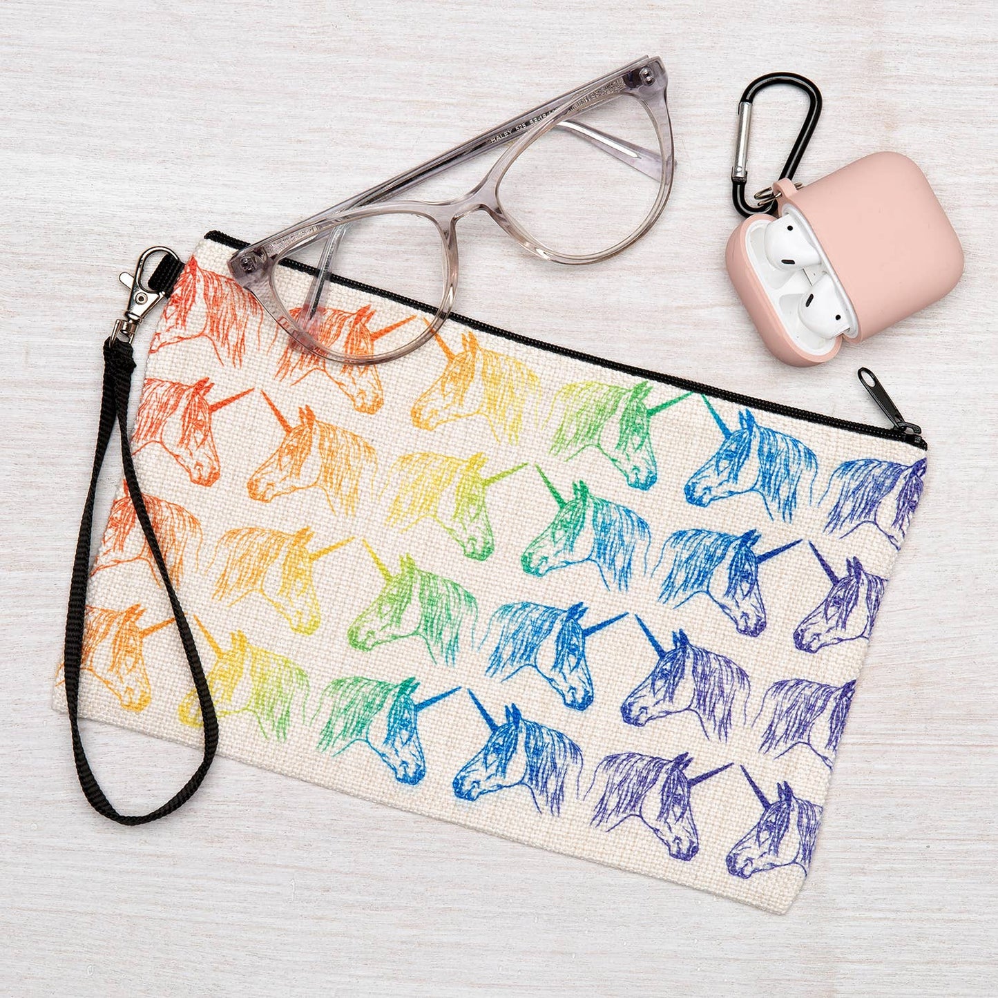 Unicorn Zipper Pouch: Small