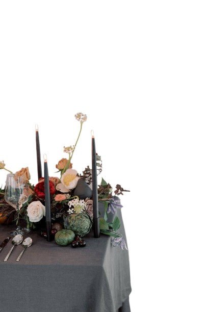 100% Beeswax Dipped Candles | Charcoal: 10 Inches - The Regal Find