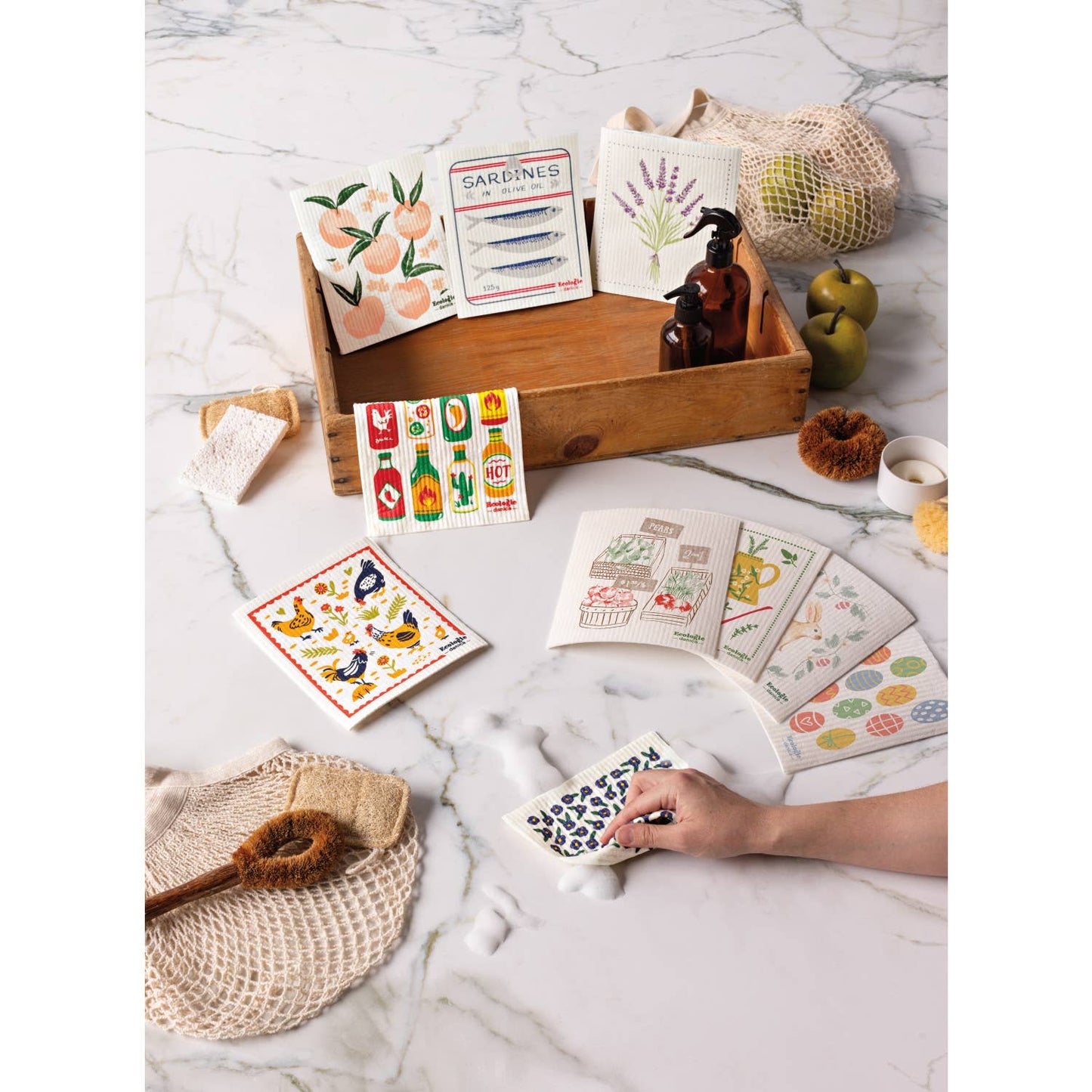 Hot Sauce Swedish Dishcloth