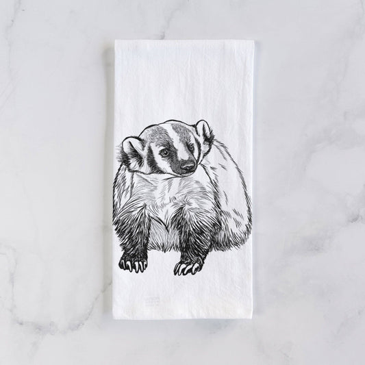 American Badger Tea Towel