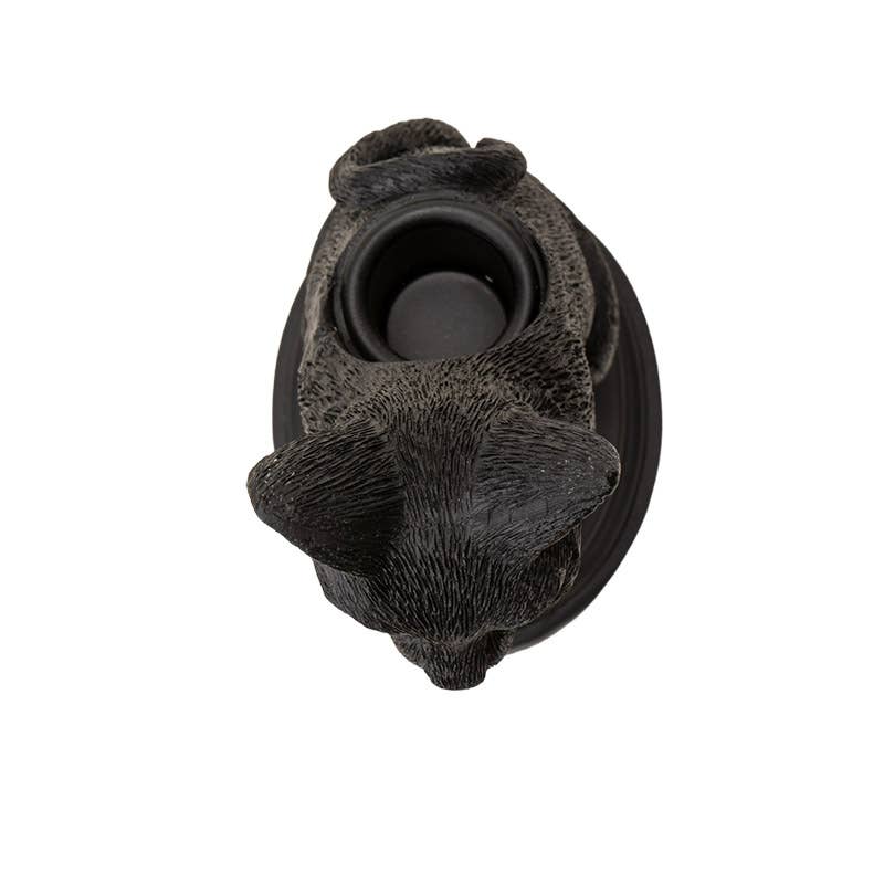 Faust's Familiar Haunted Mansion Cat Candle Holder