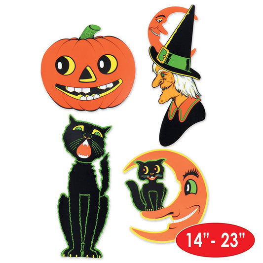 Halloween Cutouts (Pack of 4 - 14-23")
