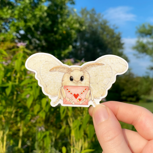 Love Letter Moth Sticker