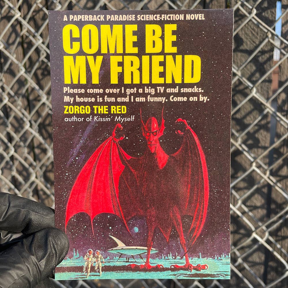 Come Be My Friend Postcard