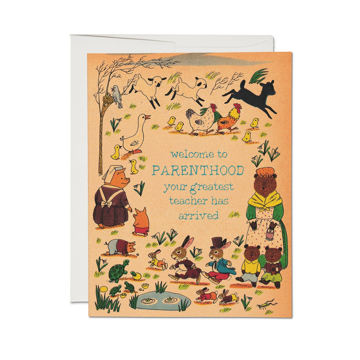 Richard Scarry Parenthood greeting card: Single
