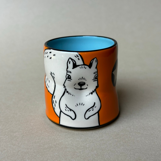 Lucky Squirrel Cup - Medium Orange