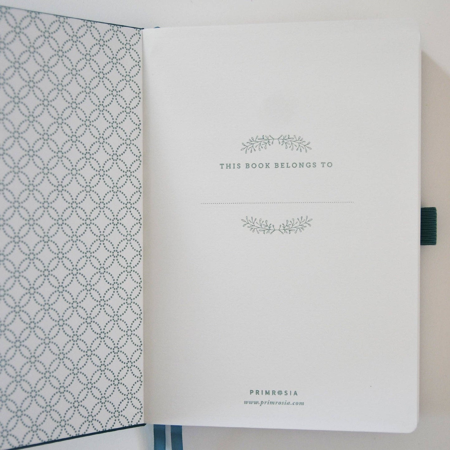 'Deer' Woodlands Teal – Watercolor Dot Grid A5