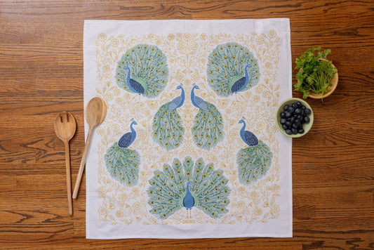 Peacock Tea Towel