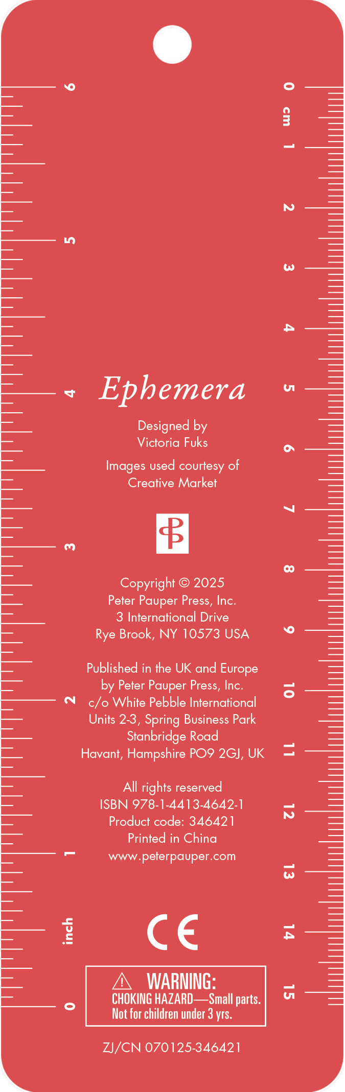 Ephemera Beaded Bookmark