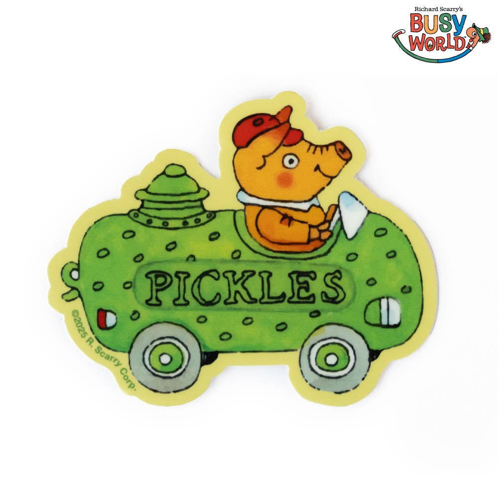 Richard Scarry Pickle Car Sticker