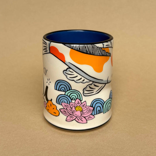 Lucky Koi Cup - Large Ceramic Mug