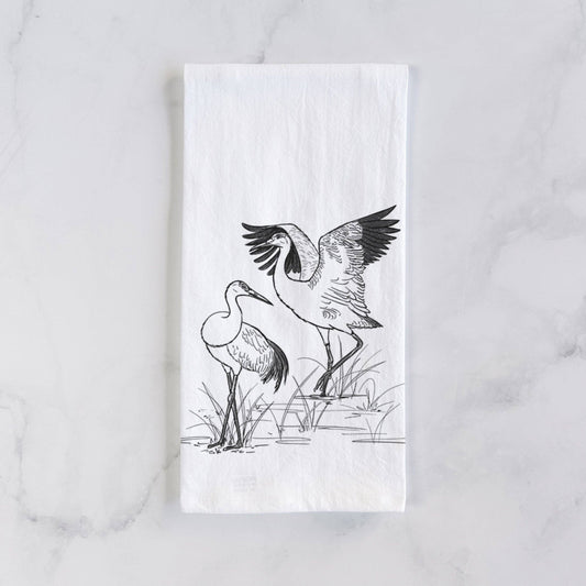 Sandhills Cranes Tea Towel