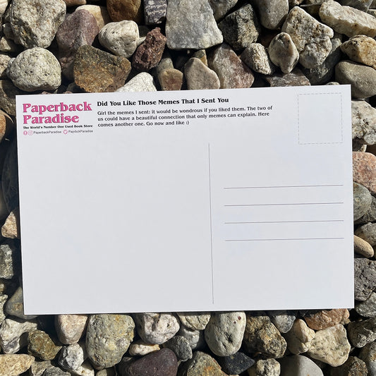 Did You Like Those Memes I Sent You Postcard