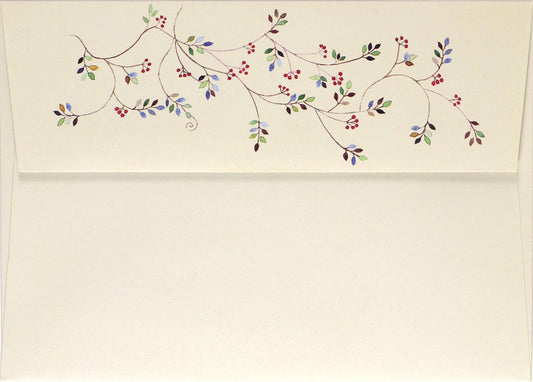 Watercolor Ornaments Small Boxed Holiday Cards