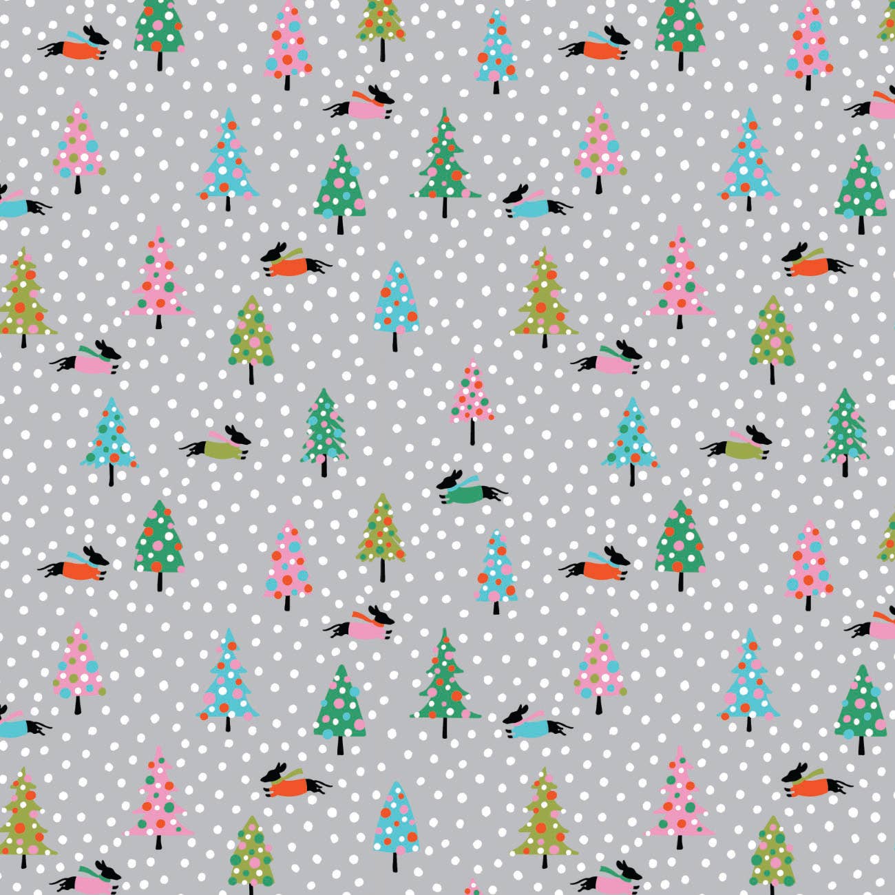 Dachshund In The Snow Flannel: Cream