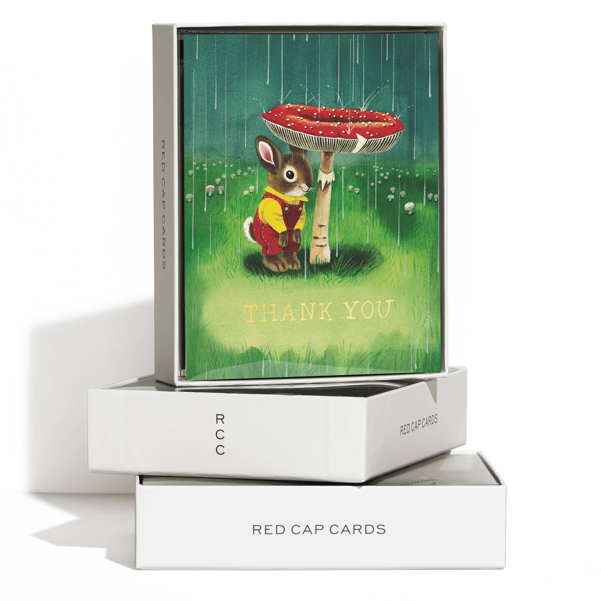 Richard Scarry Bunny and Mushroom greeting card: Single