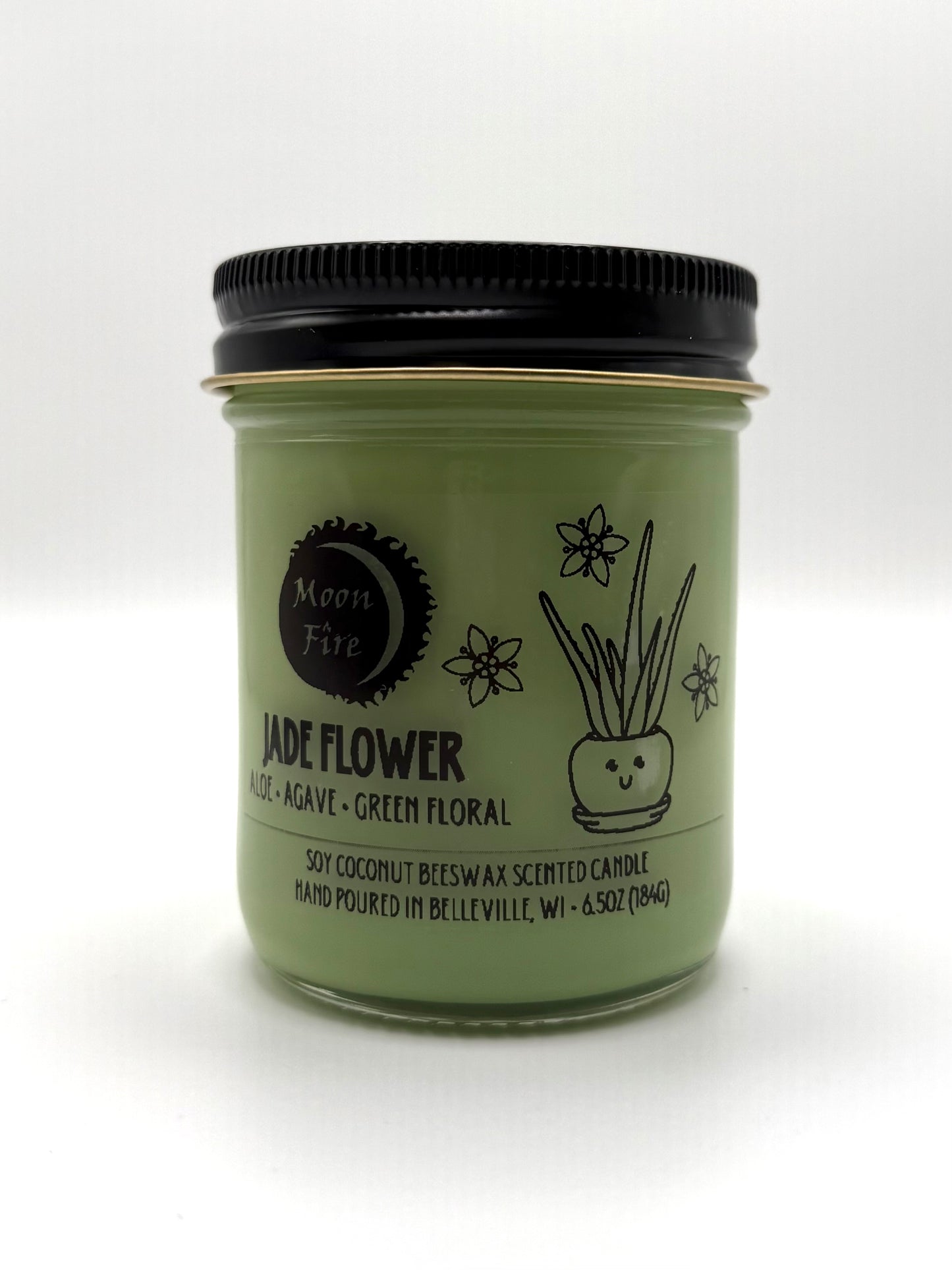 Jade Flower Jar Candle
