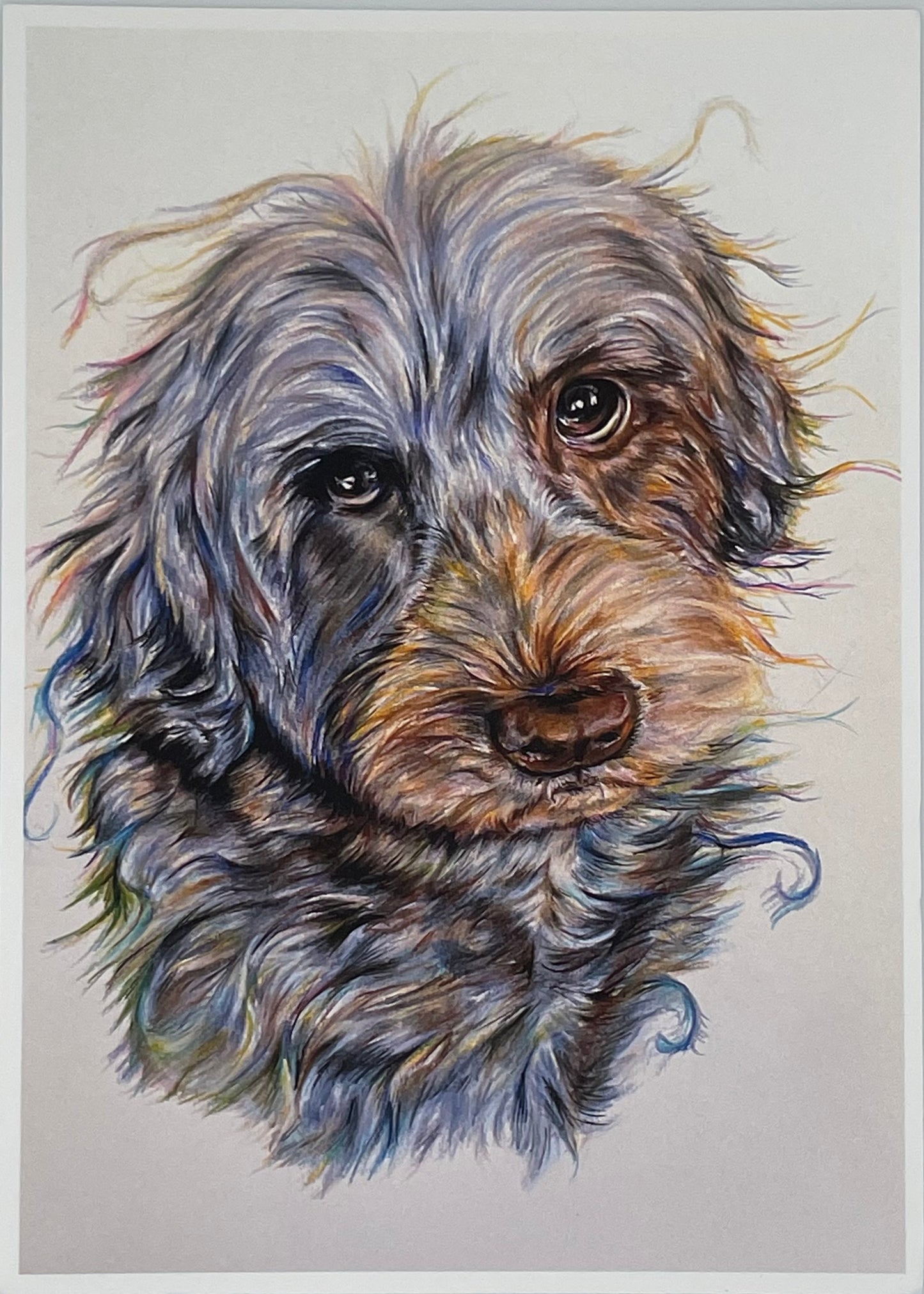 Doll-Eyed Pup Print