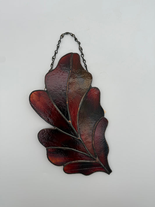 Stained Glass Leaf by Debi