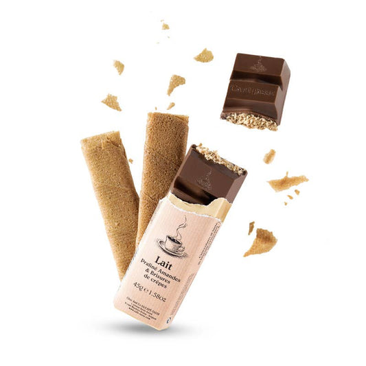 Almond praline milk and pancake chips (stick, per 15) - The Regal Find