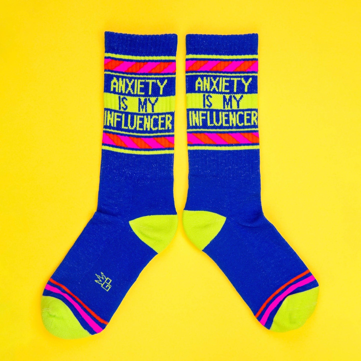 Anxiety is My Influencer Gym Crew Socks - The Regal Find