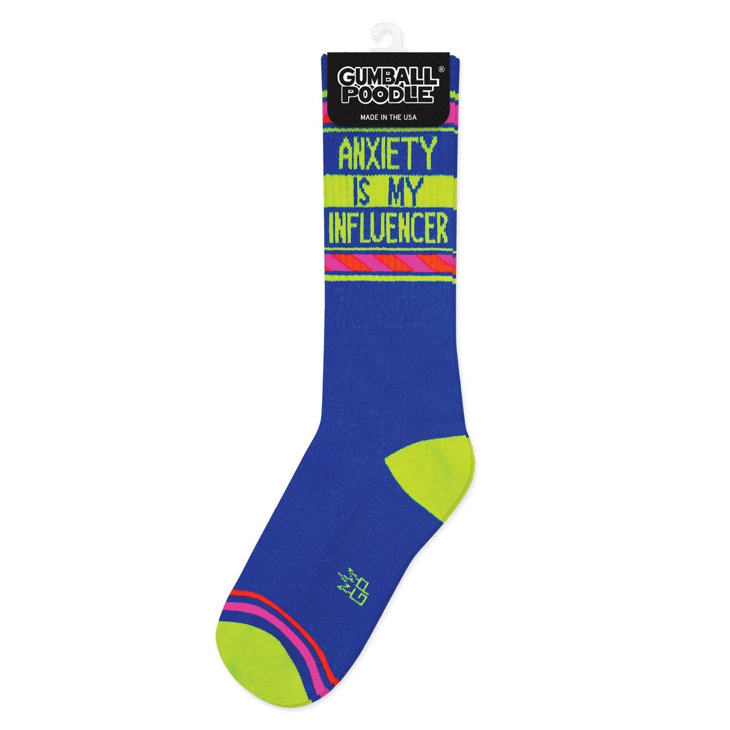 Anxiety is My Influencer Gym Crew Socks - The Regal Find