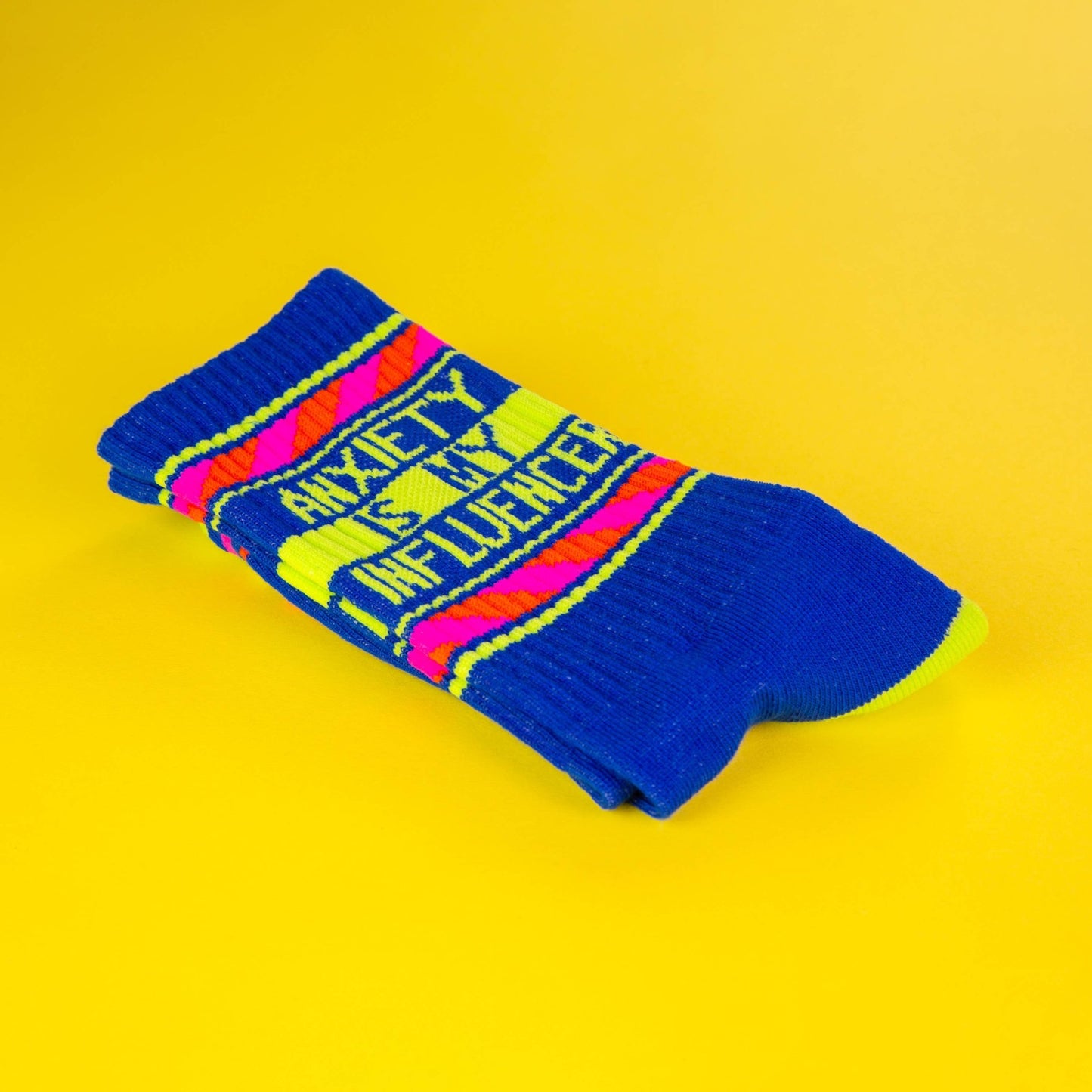 Anxiety is My Influencer Gym Crew Socks - The Regal Find
