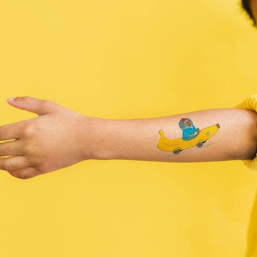 Bananas Gorilla + Car RS Tattoo Pair - The Regal Find