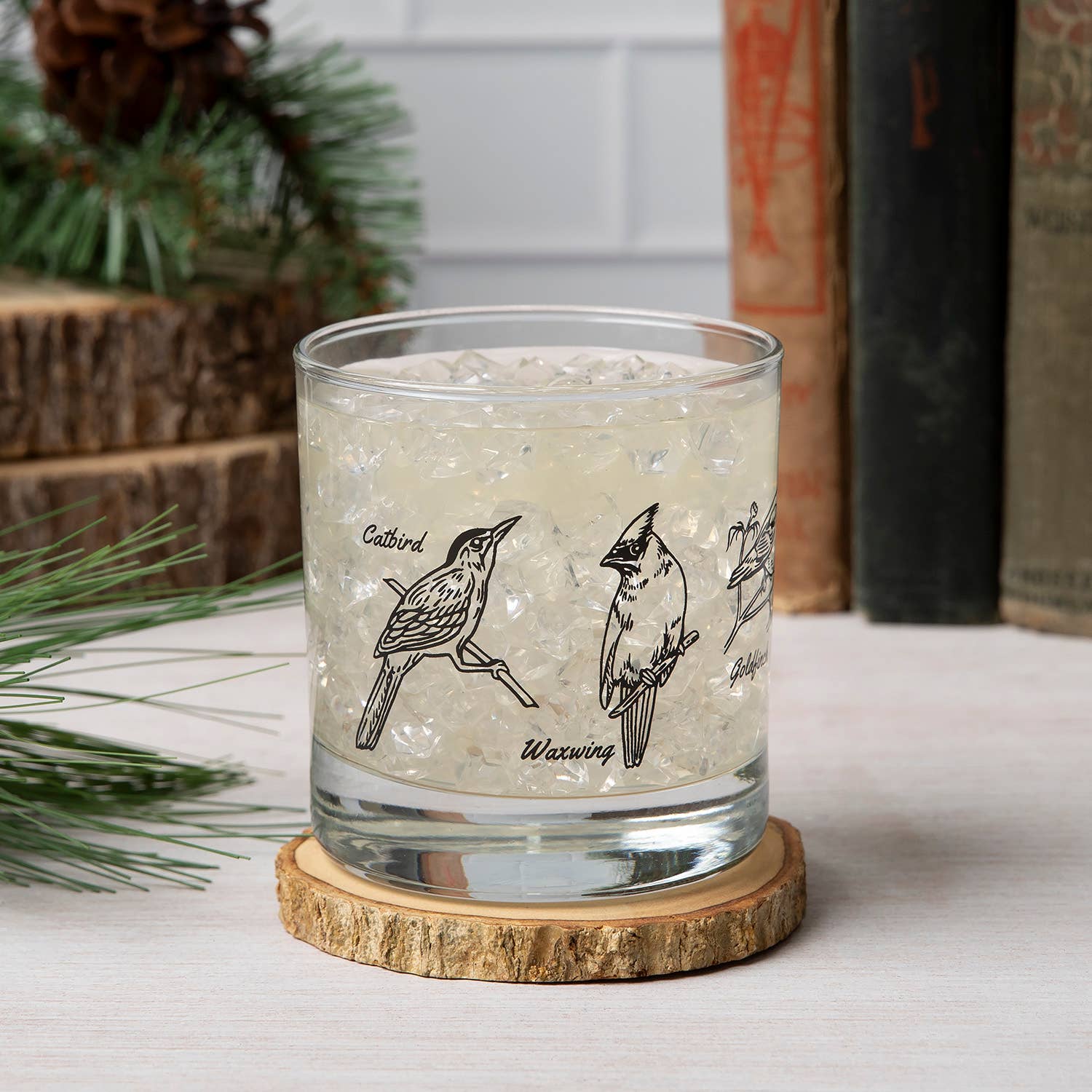 Birds Rocks Glass | Whiskey Glasses: 1 Glass - The Regal Find