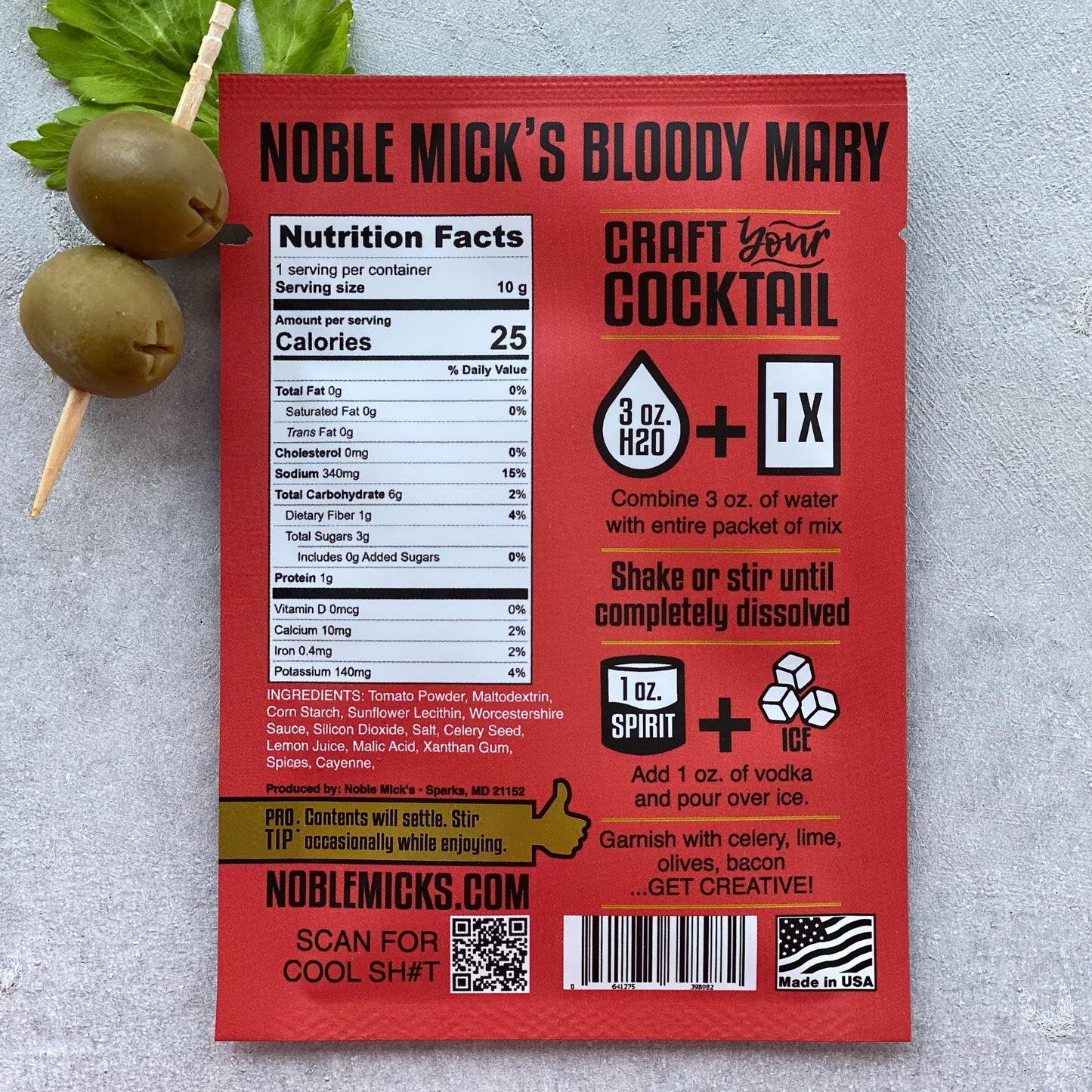 Bloody Mary Single Serve Craft Cocktail - The Regal Find