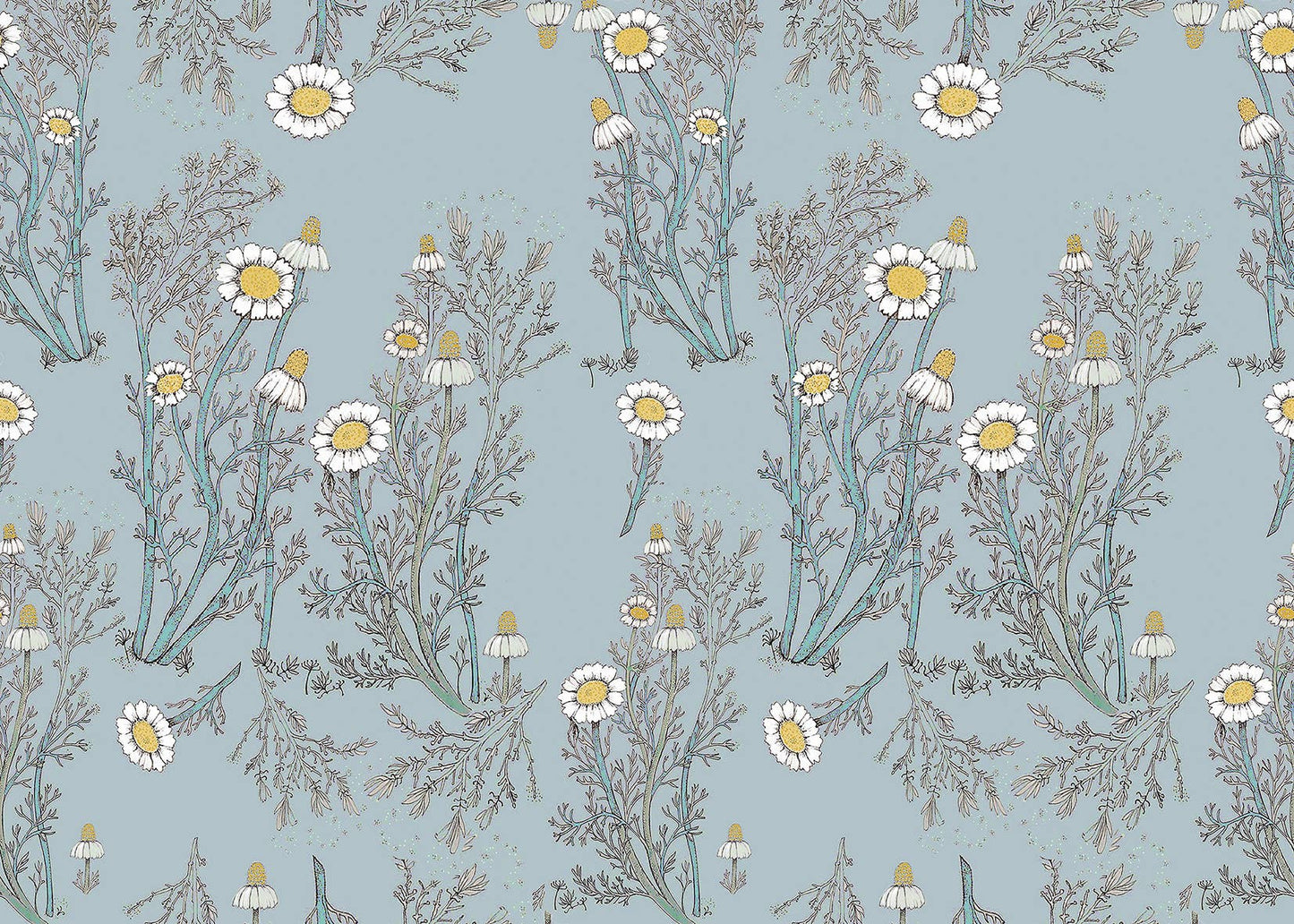 Blue Chamomile Gift Wrap - The Regal Find