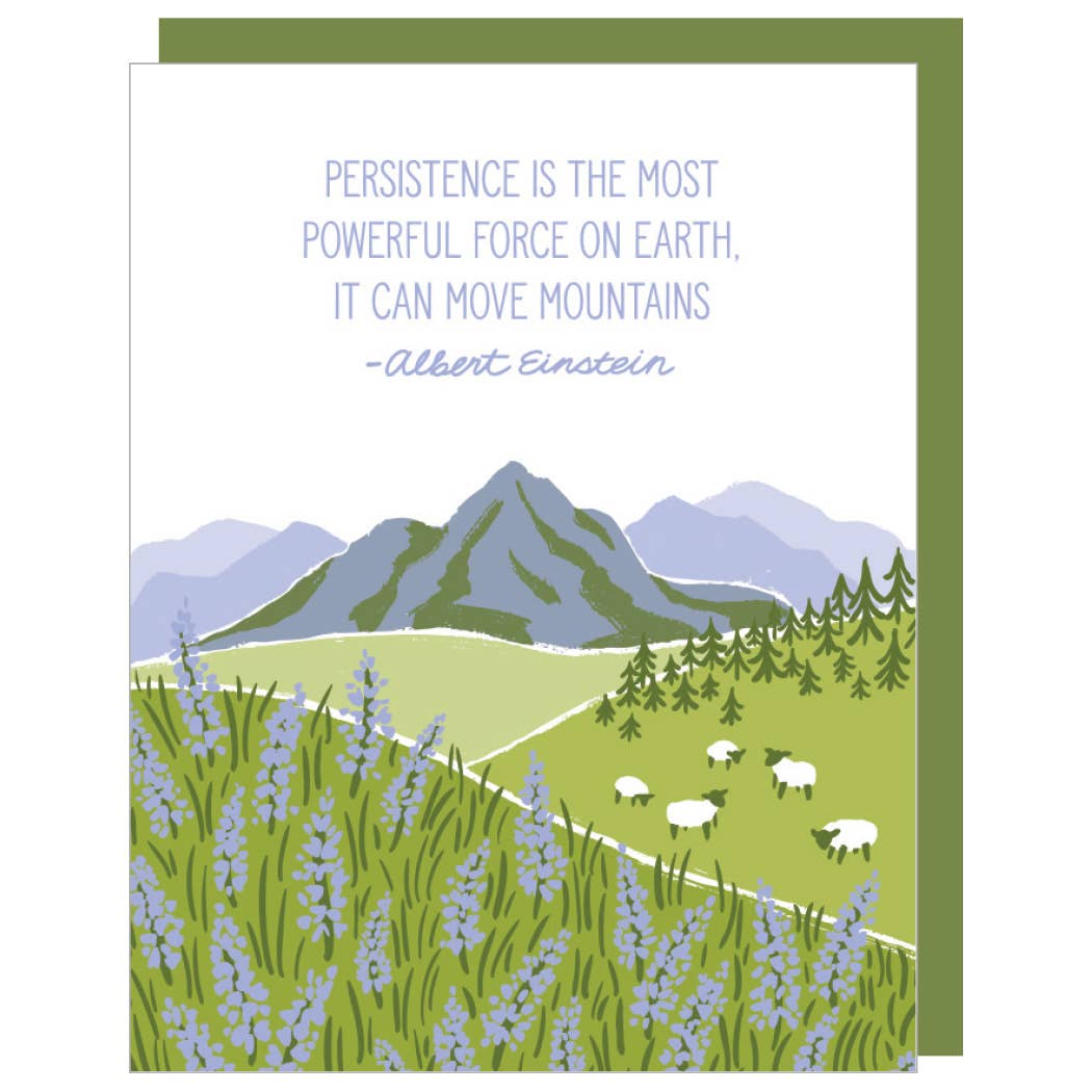 Move Mountains Quote Greeting Card