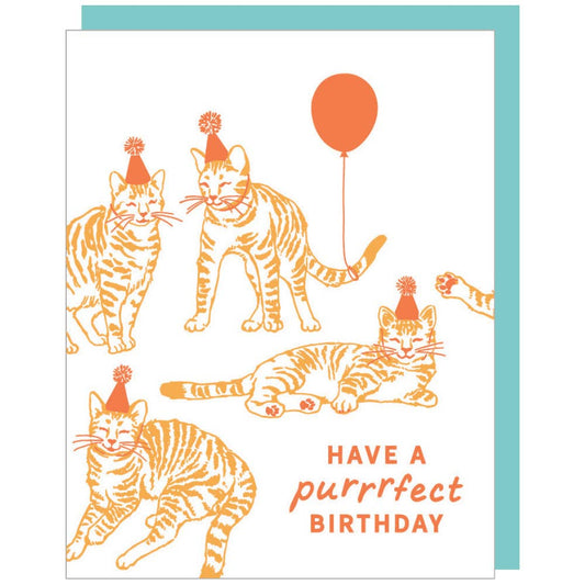 Cat Party Birthday Card - The Regal Find