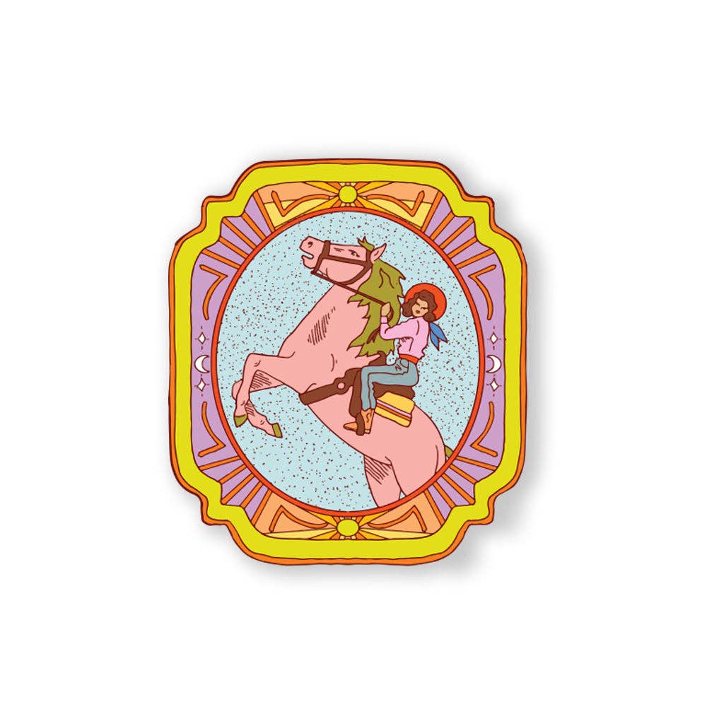 Cosmic Cowgirl Sticker - The Regal Find