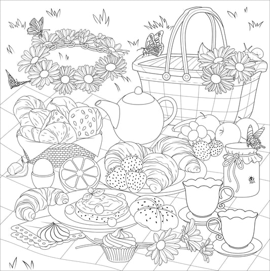 Cottagecore Adult Coloring Book - The Regal Find