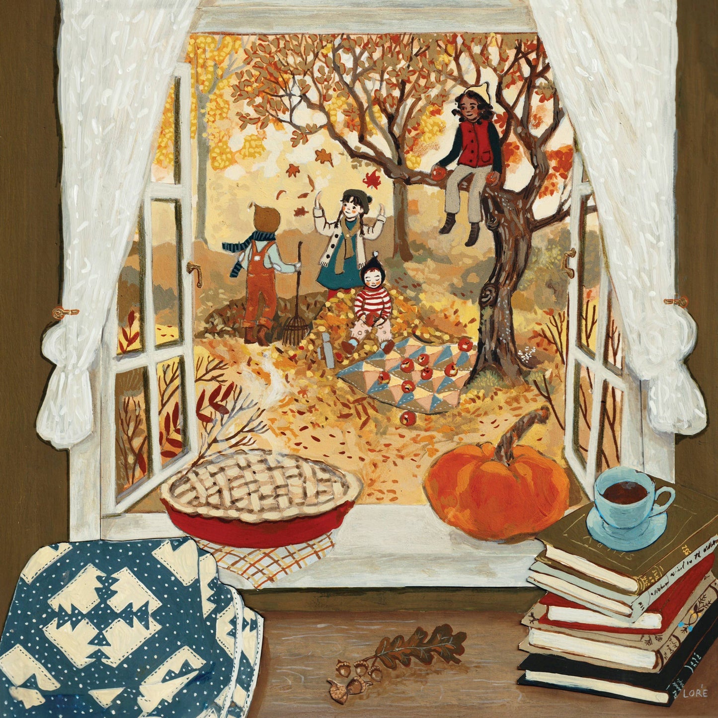 Autumn's Window Mini - 100 Piece Mini Puzzle