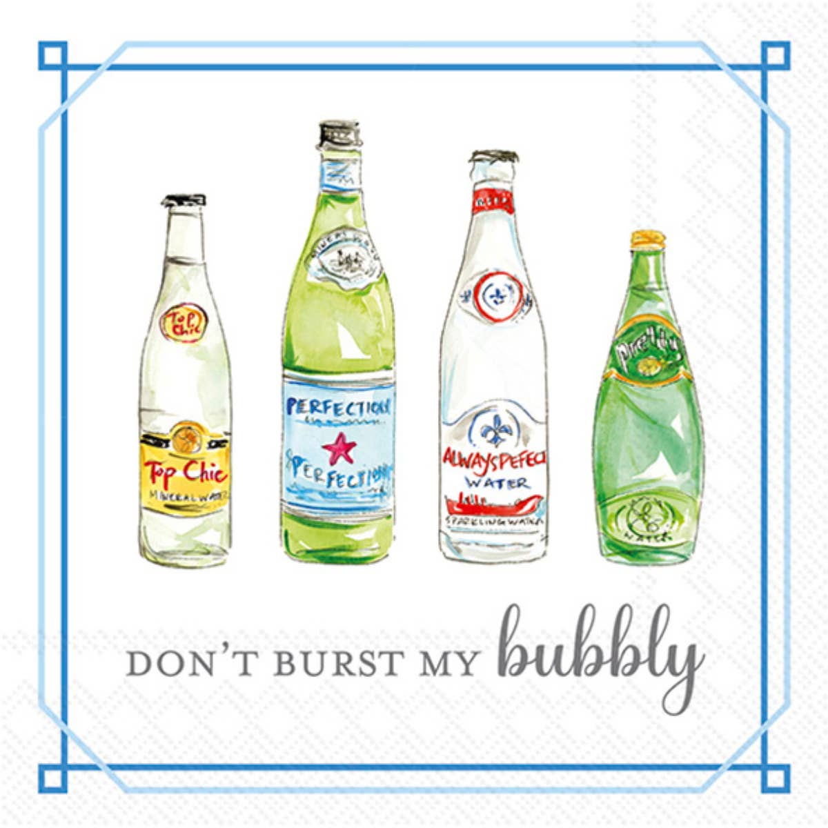 Don't Burst My Bubbly Paper Cocktail Napkins
