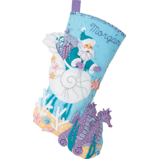 Bucilla Santa's Sea Life Felt Stocking Kit