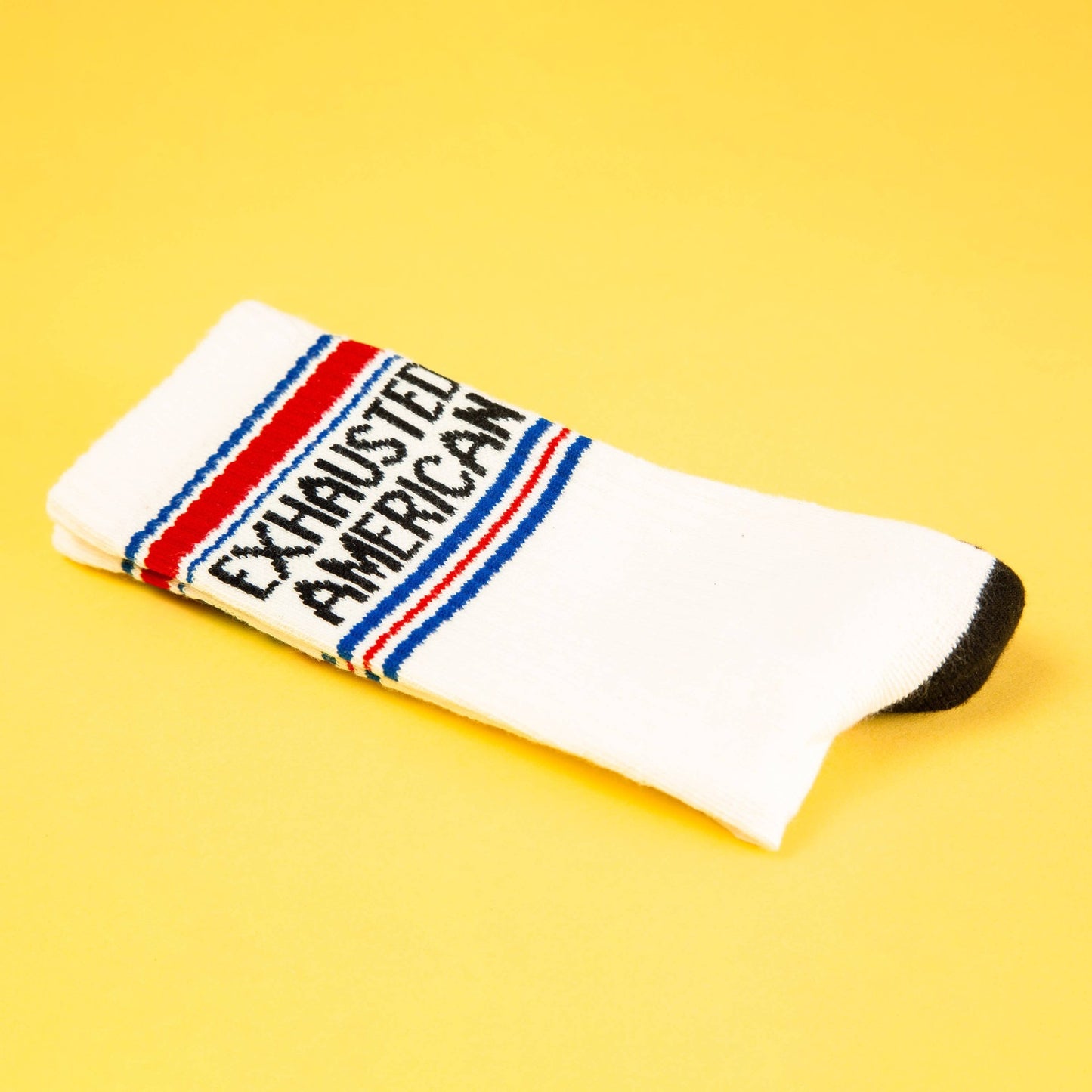 Exhausted American Gym Crew Socks - The Regal Find