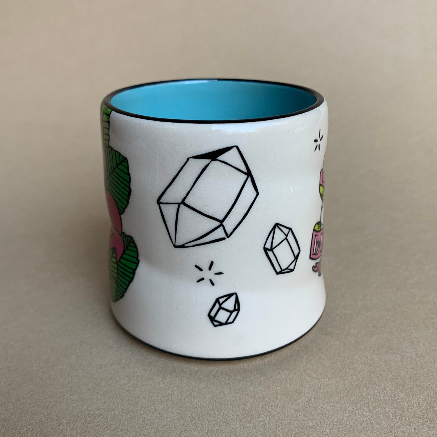 Lucky Bunny Cup - Medium Ceramic Mug