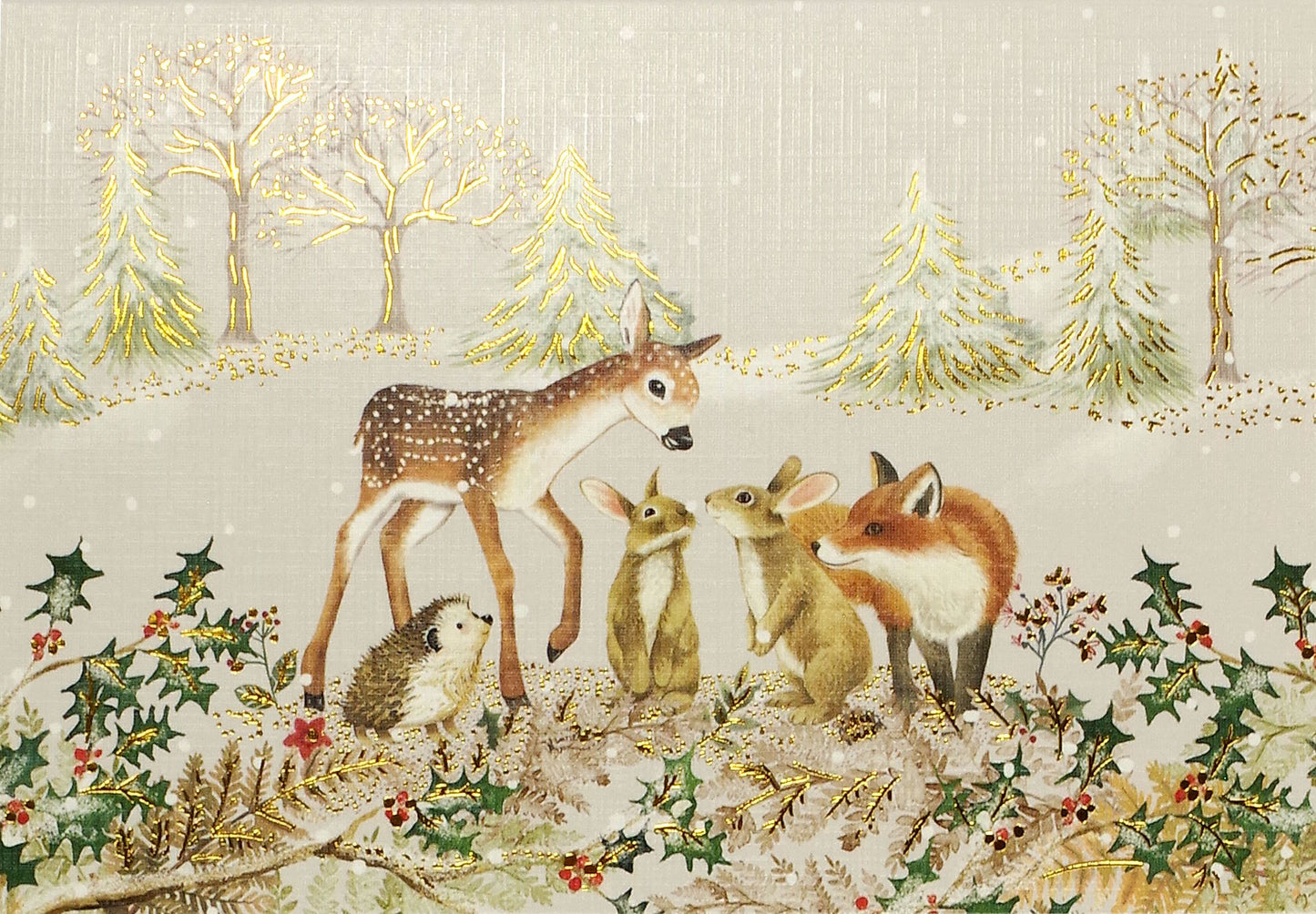 Furry Friends Small Boxed Holiday Cards - The Regal Find