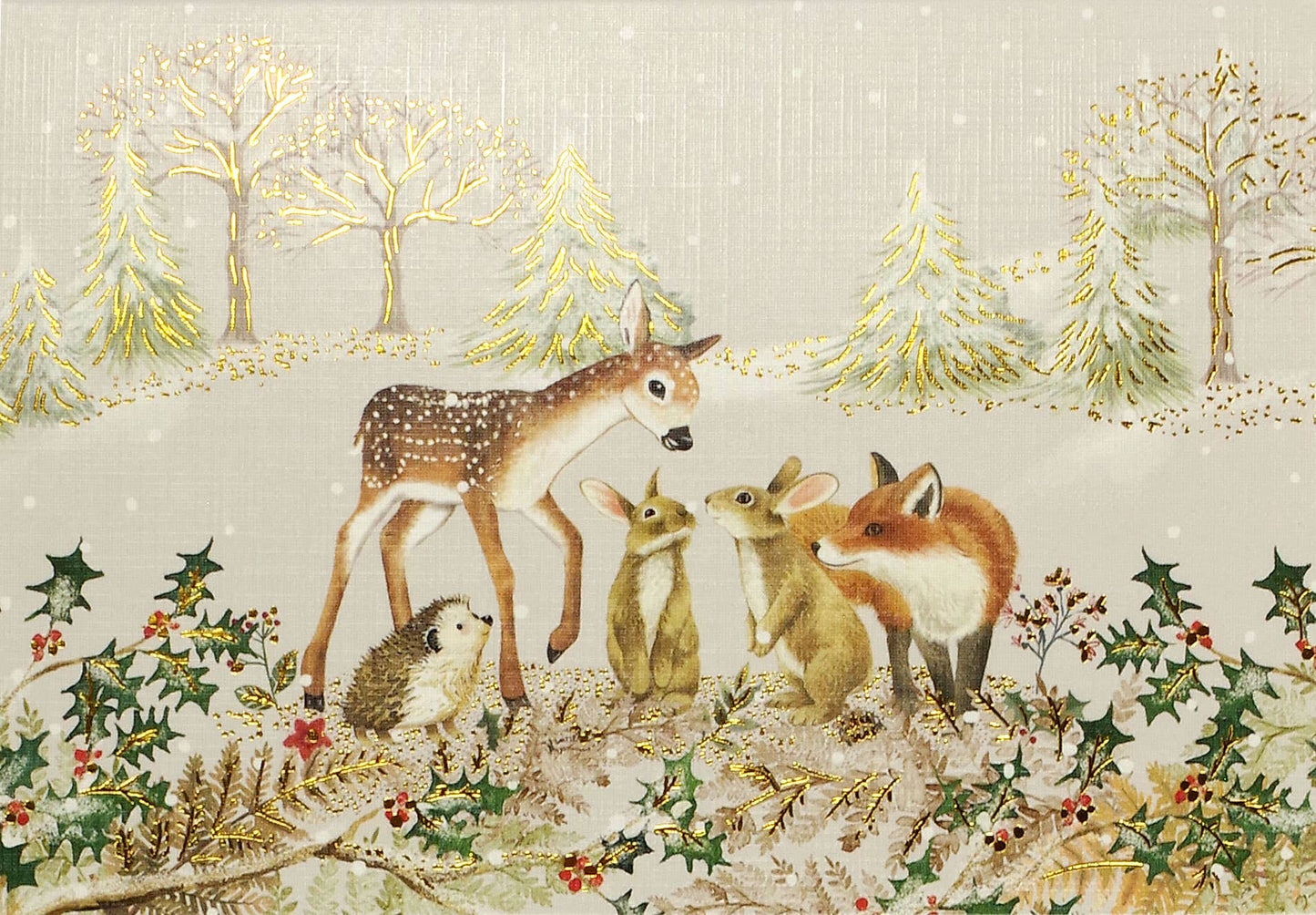 Furry Friends Small Boxed Holiday Cards - The Regal Find