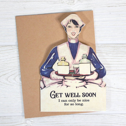 Get Well Soon Sarcastic Greeting Card - The Regal Find