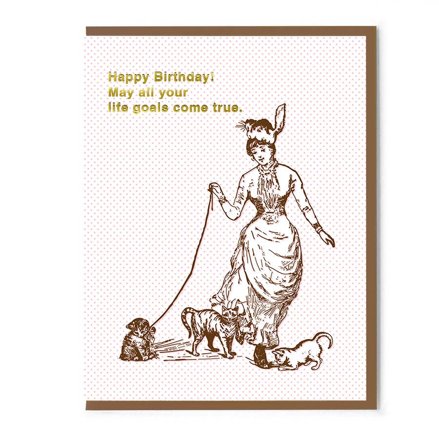 Happy Birthday Goals Card - The Regal Find