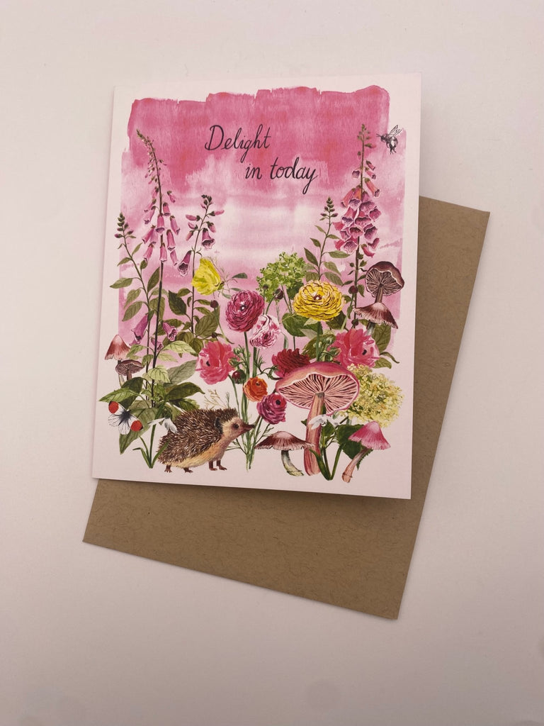 Hedgehog Delight Birthday Card: Card with Envelope and Cello Jacket - The Regal Find