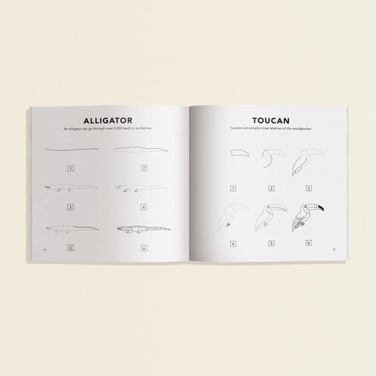 How to Draw All The Animals Mini Book - The Regal Find