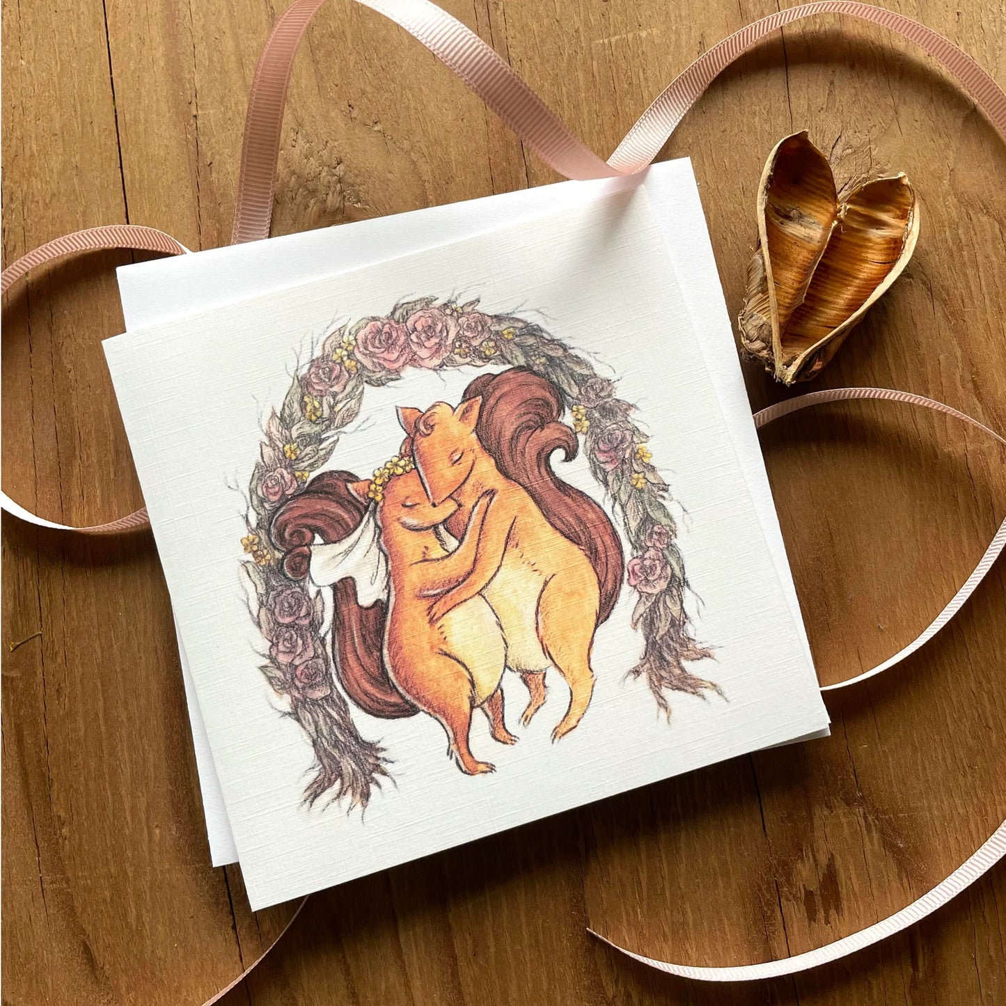 Wedding Squirrels Greeting Card
