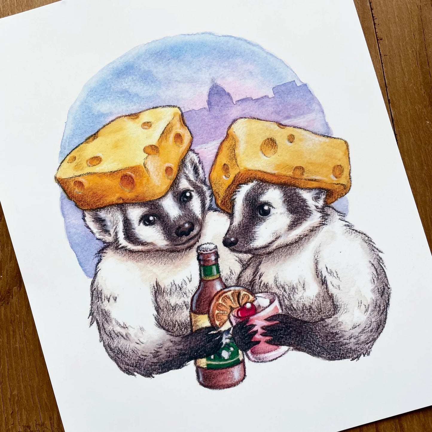 Cheesehead Badgers Print