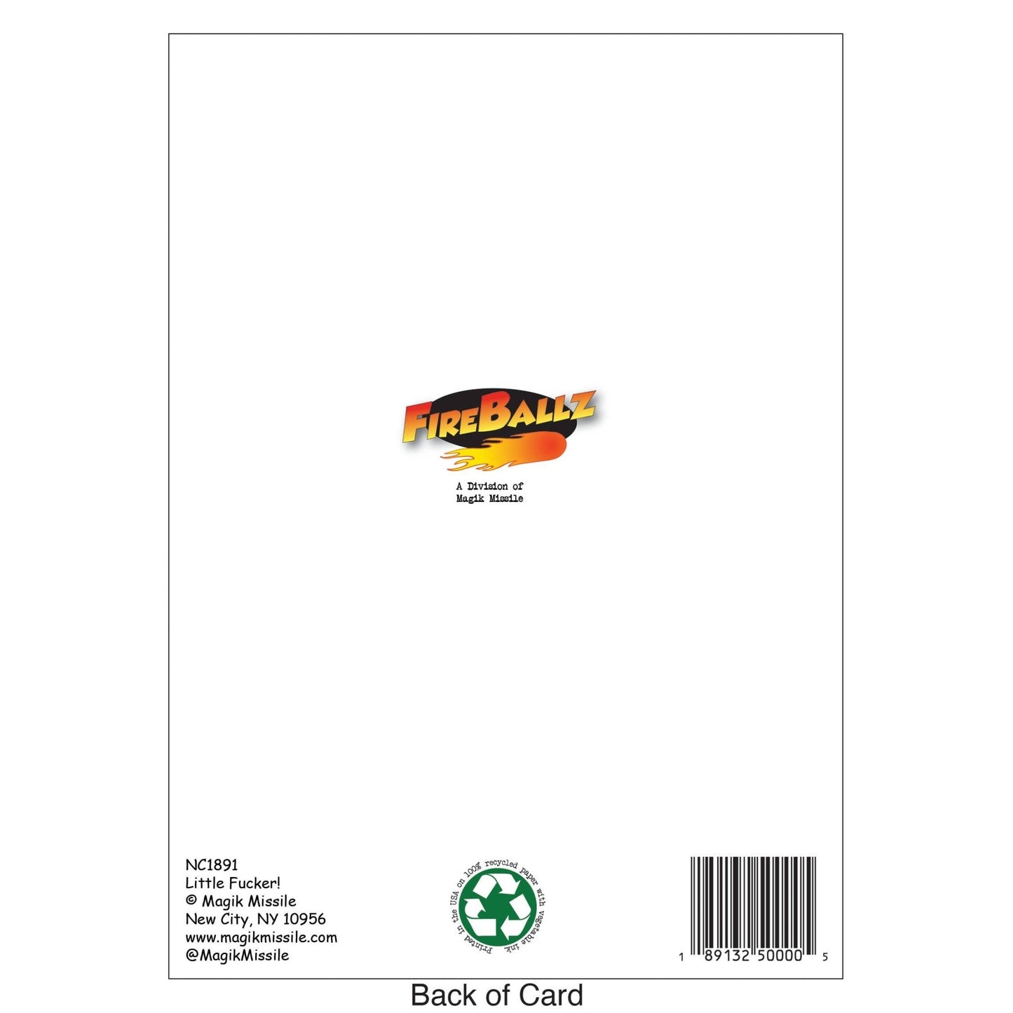 "Little Fucker" - Birthday Card - The Regal Find